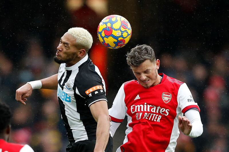 Ben White - 7: Coped easily with what little attacking threat Joelinton and Wilson offered up front for Magpies. AFP