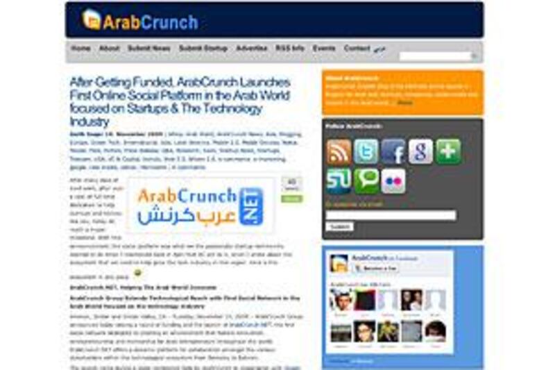 ArabCrunch will help support Arab technology entrepreneurs with links to available funds, lawyers and services that help incubate businesses.