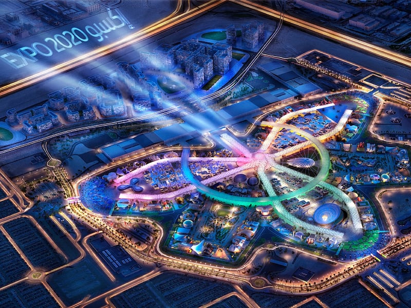 The masterplan of Expo 2020. Dubai Expo 2020