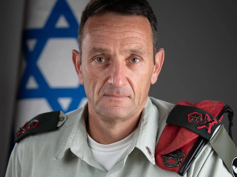 Lt Gen Herzi Halevi, chief of Israel's armed forces. Photo: IDF