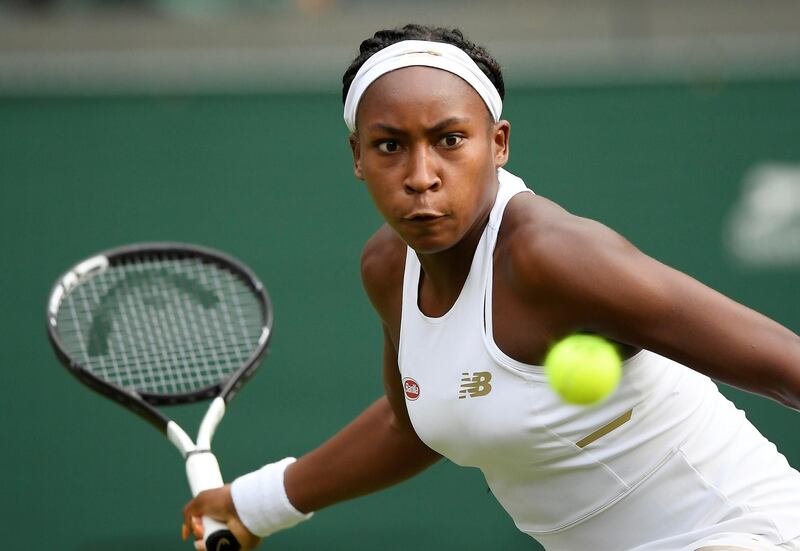 Gauff in action. Reuters