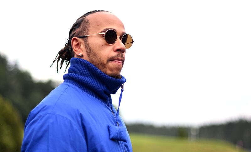 British Formula One driver Lewis Hamilton of Mercedes arrives to the race track on the media day of the Formula One Grand Prix of Austria at the Red Bull Ring in Spielberg. EPA