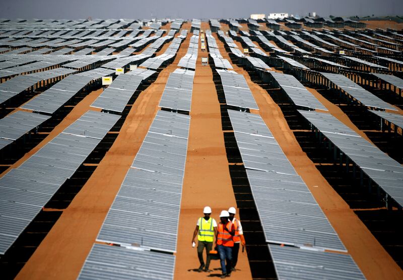 A general view of the Benban plant of photovoltaic solar panels in Aswan, Egypt, November 17, 2019. Picture taken November 17, 2019. REUTERS/Amr Abdallah Dalsh