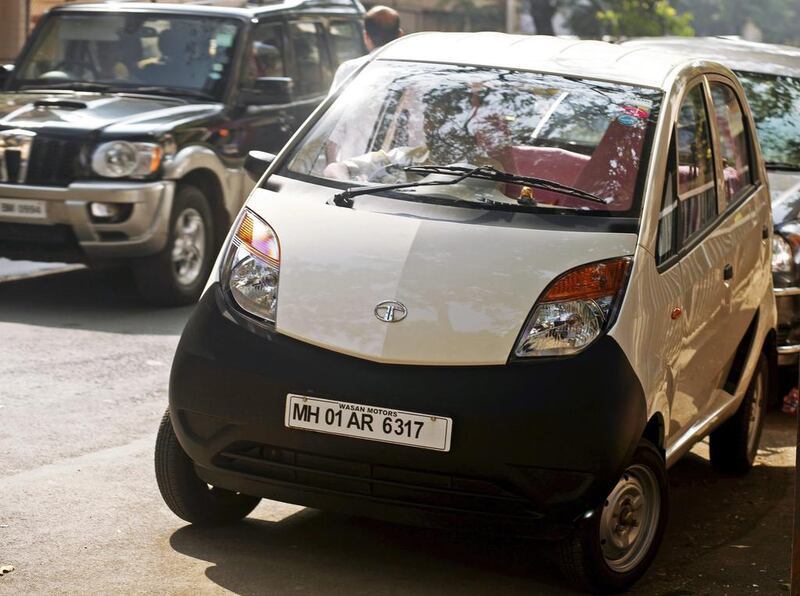 The Nano seen here in Mumbai is the world’s cheapest car. It is sold in India, Sri Lanka and Nepal. Adeel Halim / Bloomberg News