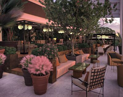 The Arts Club Dubai rooftop terrace will house a nightclub and cigar lounge. Supplied