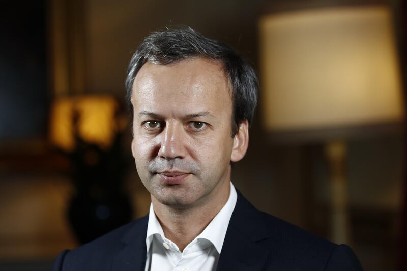 Arkady Dvorkovich, Russia's deputy prime minister, poses for a photograph before a Bloomberg Television interview at the Ambrosetti Forum in Cernobbio, Italy, on Saturday, Sept. 2, 2017. Policy makers and business leaders meet at the forum to discuss local and global issues. Photographer: Stefan Wermuth/Bloomberg