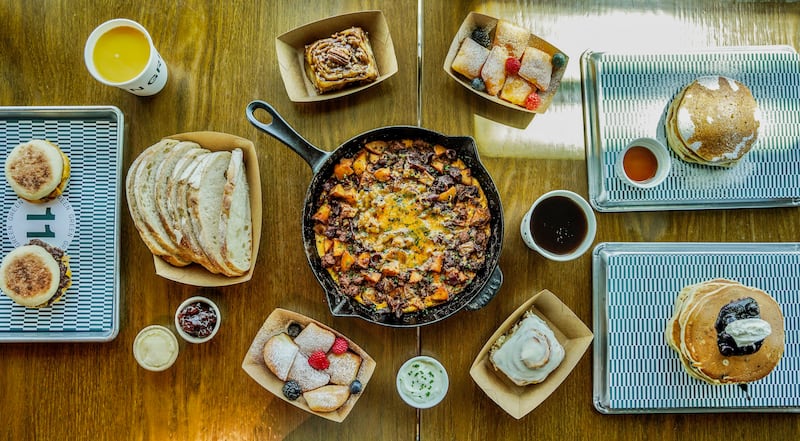 Burger joint Eleven Green is offering a breakfast spread for the duration of Dubai Food Festival. Photo: Eleven Green