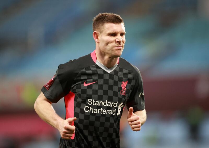 James Milner - 5. Brought on for Wijnaldum in the 89th minute and was solid enough. A cautious substitution from Jurgen Klopp as time ran out (no match photo available). Reuters