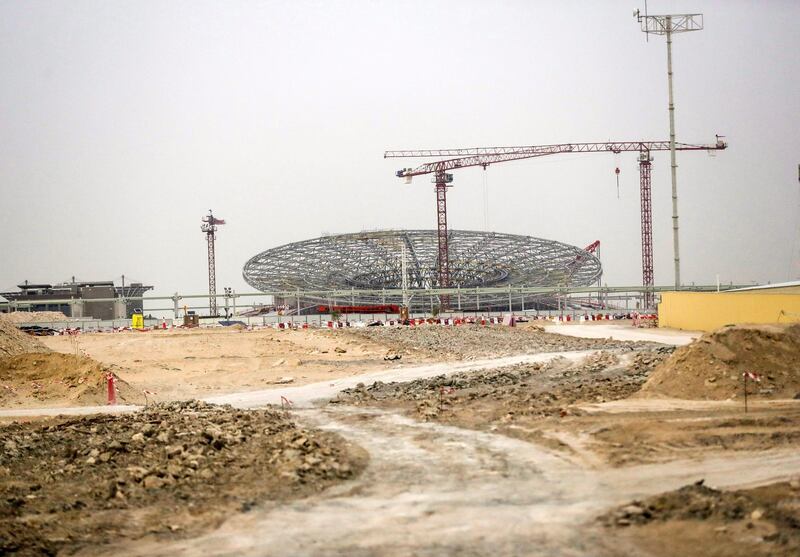 Dubai, United Arab Emirates, May 21, 2019.    An Iftar tour of the expo 2020 site.--  A fraction of the Sustainability Pavillion area.
Victor Besa/The National
Section:  A&L
Reporter:  Anna Zacharias