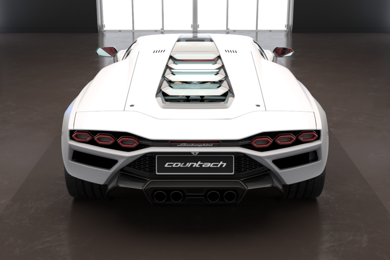 The Countach features a 6.5-litre V12, which ekes out 780 horsepower at 8,500rpm, and 720Nm