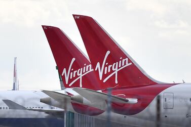 Virgin Atlantic passenger aircraft at Heathrow Airport. The airline is seeking financial help from the British government to survive the pandemic. AFP