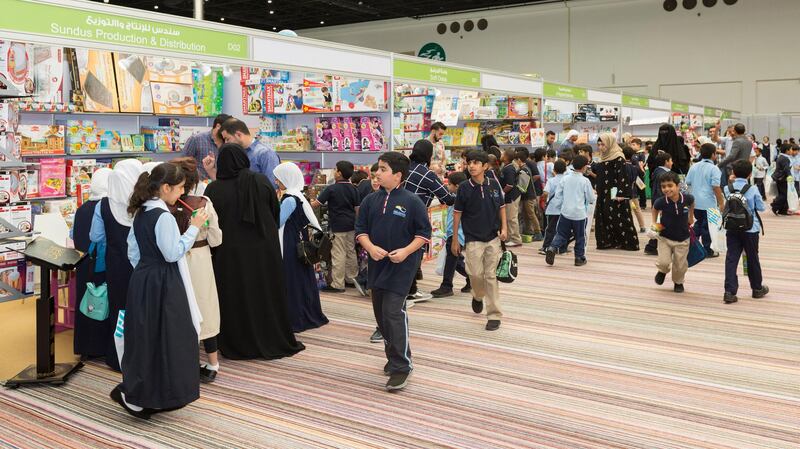 School pupils enjoy the 2017 Al Ain Book Fair, which was held at the convention centre.