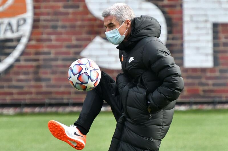 Shakhtar Donetsk's Portuguese coach Luis Castro. AFP