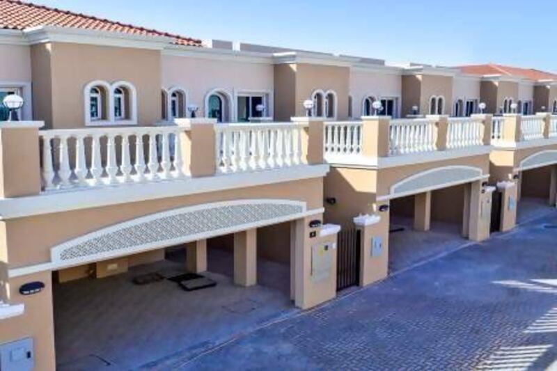 A two-bedroom town house in Jumeirah Village Triangle, Dubai. Courtesy Better Homes