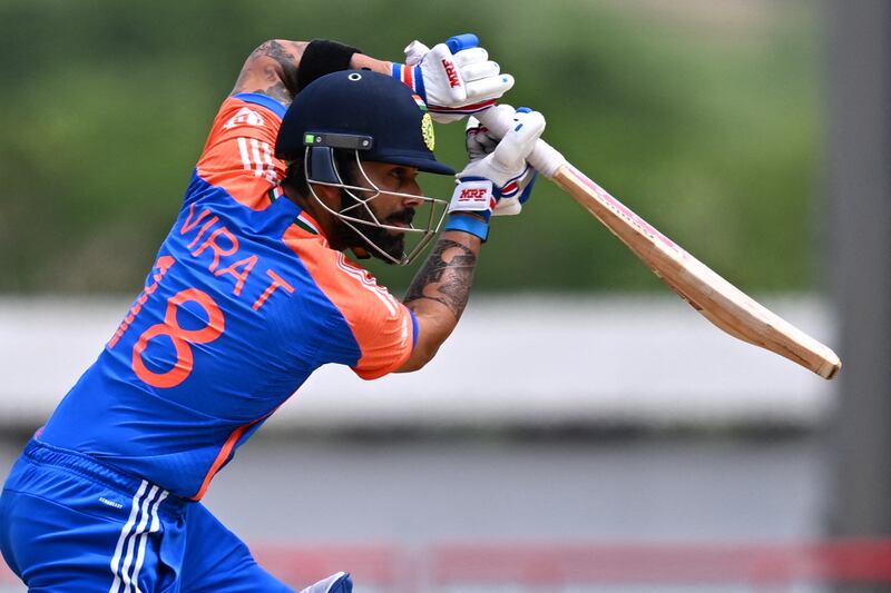 India's Virat Kohli was out for a five-ball duck. AFP