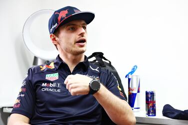 BAHRAIN, BAHRAIN - MARCH 17: Max Verstappen of the Netherlands and Oracle Red Bull Racing looks on during previews ahead of the F1 Grand Prix of Bahrain at Bahrain International Circuit on March 17, 2022 in Bahrain, Bahrain. (Photo by Mark Thompson / Getty Images)