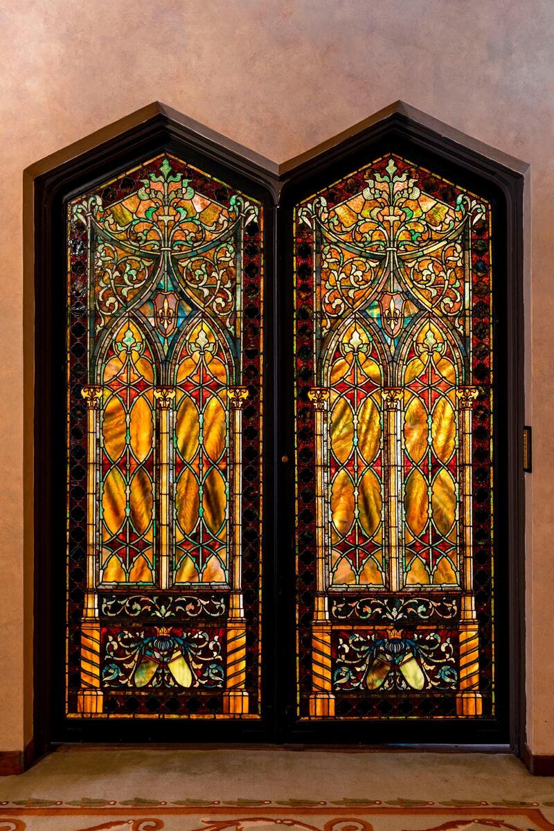 Stained glass windows at The Beverly House 