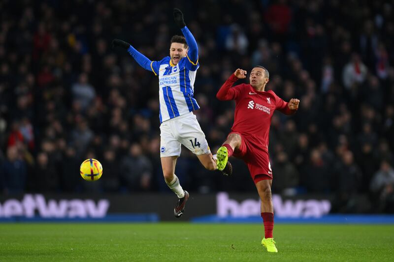 Thiago 5 - Normally the midfielder that can help get the game under control, but there was none of that at the Amex Stadium. Some good interventions helped break up the play. Getty