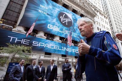 Richard Branson, founder of Virgin Galactic. You can invest in stocks such as Richard Branson’s British-American space tourism company Virgin Galactic, and aircraft maker Boeing, which is building its own space taxis and the most powerful rocket ever, Nasa’s Space Launch System. AP 