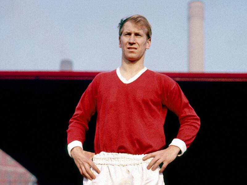 Sir Bobby Charlton, pictured here in his Manchester United playing days, has died aged 86. PA