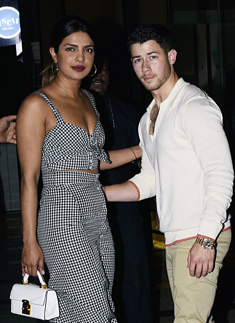 The couple clicked together after a dinner date in Mumbai on June 22, 2018. AFP