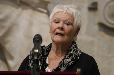 Dame Judi Dench. PA