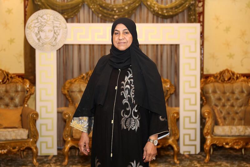 SHARJAH, UNITED ARAB EMIRATES , Dec 17 – 2019 :- Fatima Al Mugani, Emirate heritage expert at her villa in Khor Fakkan city in Sharjah. ( Pawan Singh / The National )  For POAN. Story by Ruba Haza