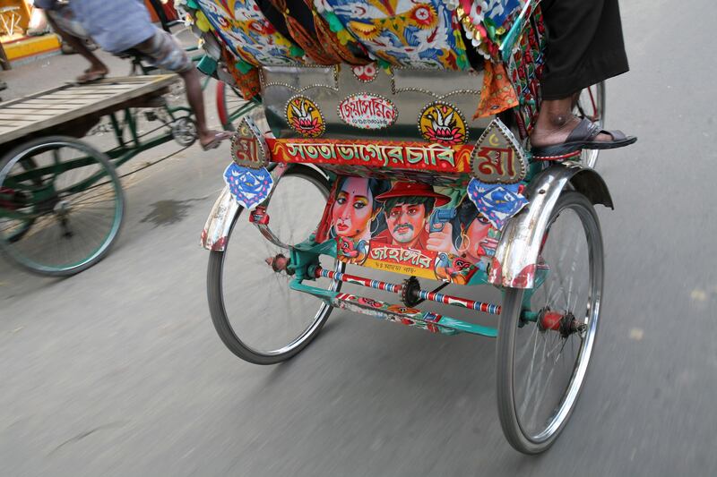 Dhaka, Bangladesh - June 12, 2008 - Rickshaw art in Dhaka's old tow.  (Nicole Hill / The National) *** Local Caption ***  NH Bangladesh527.jpgNH Bangladesh527.jpg