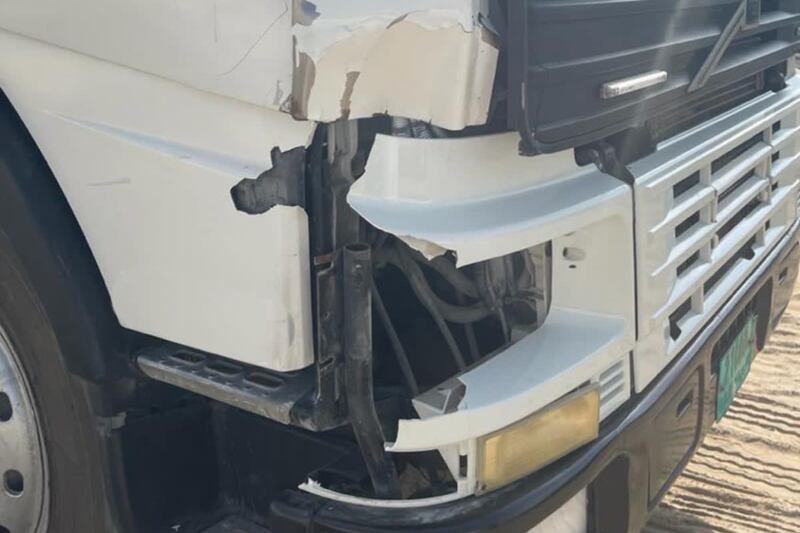 One of the vehicles involved in the fatal hit-and-run accident in Ras Al Khaimah. Photo: Ras Al Khaimah Police