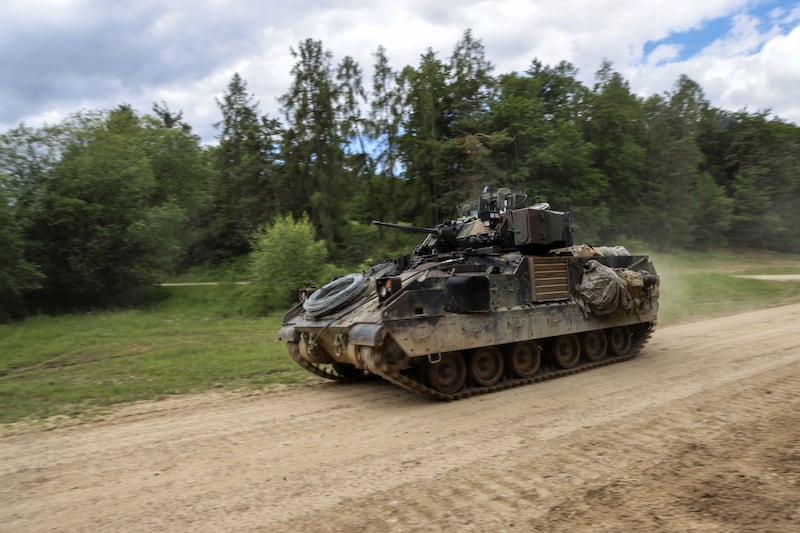 Armour: Bradley IFV. The Ukrainians have found the Bradley infantry fighting vehicle, with its 25mm cannon, very useful in protecting troops and providing decent firepower. Bloomberg