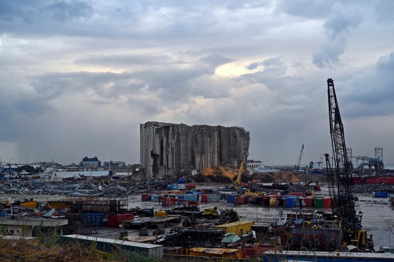 The Lebanese government announced on November 5, 2020 that the grain silos at Beirut would be demolished because of safety concerns.  EPA