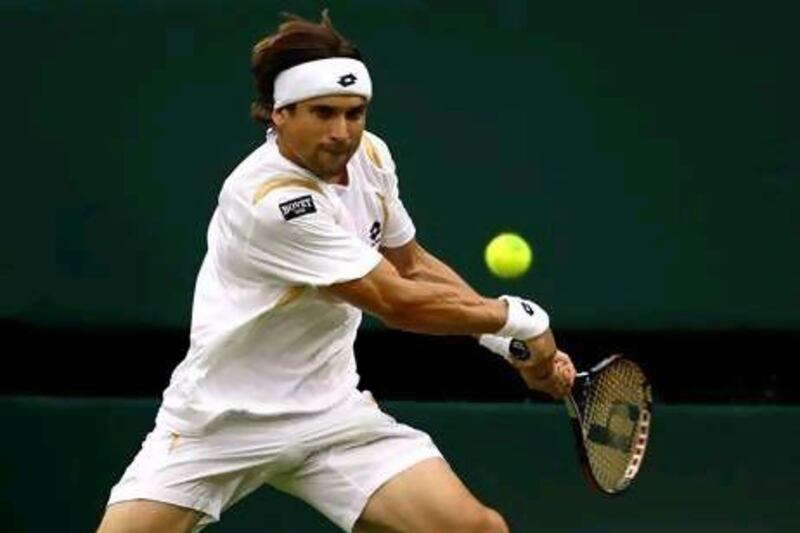 The Spanish David Ferrer has never met Andy Murray in a grass-court competition. Andy Rain / EPA