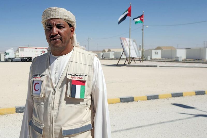 Saif Ali Al Dhaheri is director of Emirates Jordanian Camp. Salah Malkawi / The National