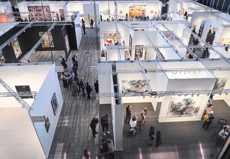 Frieze New York is held at The Shed in Hudson Yards. Getty Images