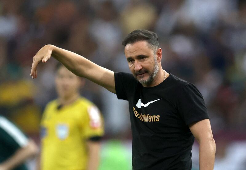 Vitor Pereira during his spell as Corinthians coachin 2022. Reuters