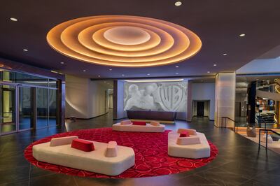 The lobby at The WB Abu Dhabi is stylishly executed. Photo: Hilton