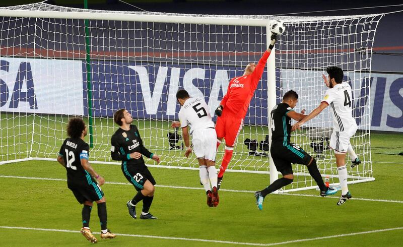 Real Madrid’s Keylor Navas makes a save. Amr Abdallah Dalsh / Reuters