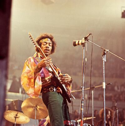 UNITED KINGDOM - FEBRUARY 24:  Photo of Jimi HENDRIX; performing live onstage David Redfern Premium Collection  (Photo by David Redfern/Redferns/Getty Images) *** Local Caption ***  al20au-jimi-hendrix.jpg