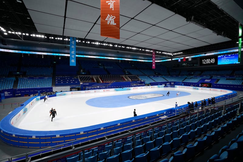The Capital Indoor Stadium in Beijing will host short track speed skating and figure skating competitions. AP