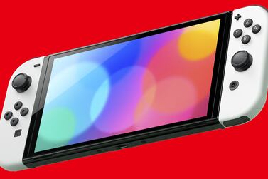 new Nintendo Switch OLED. photo: Nintendo