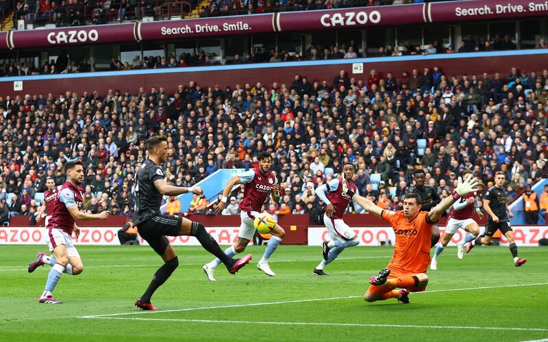 ASTON VILLA RATINGS: Emiliano Martinez - 5, Made some brilliant claims but his match will be remembered for Jorginho’s strike going in off his head after hitting the crossbar.

Reuters