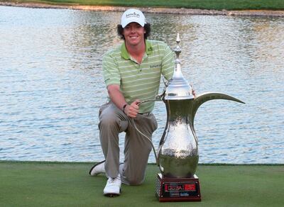 Dubai, 1st February 2009.  Rory McIlroy the winner of the 20th Dubai Desert Classic Golf Tournament, held at the Emirates Golf Club.  (Jeffrey E Biteng / The National) *** Local Caption ***  JB01-Rory.jpgJB01-Rory.jpg