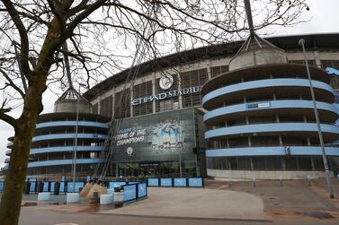 Manchester City's Etihad Stadium, where hundreds of the club's non-playing staff typically work on matchdays. Getty 