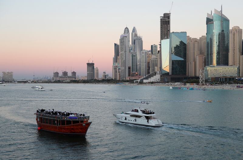 Owners of yachts, boats and ships are urged to use the Sail Safely service on the Dubai Police app, which tracks sea journeys and sends alerts directly to the authorities. AP