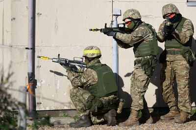 Thousands of Ukrainian military personnel have trained in the UK since Russia invaded. Getty 