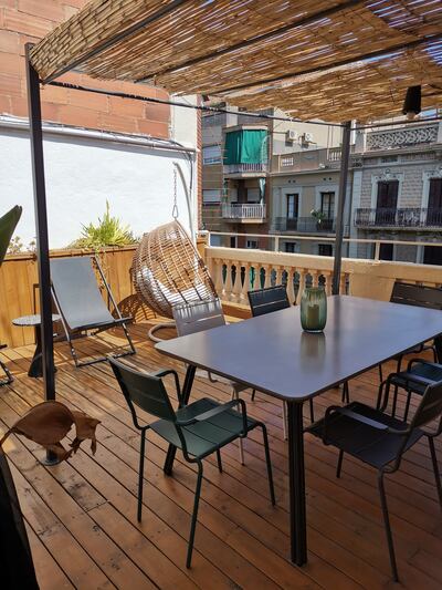 View from a balcony in Sant Antoni, Barcelona