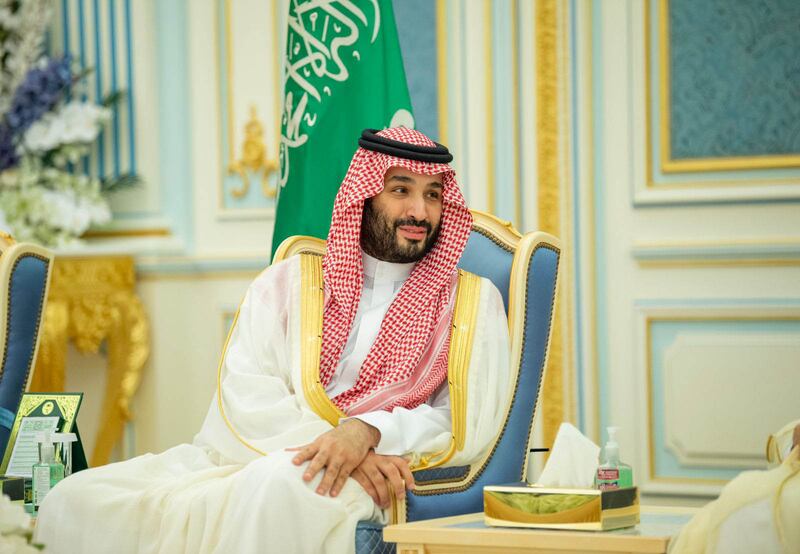Crown Prince Mohammed bin Salman, Prime Minister of Saudi Arabia, at Al Yamamah Palace in Riyadh