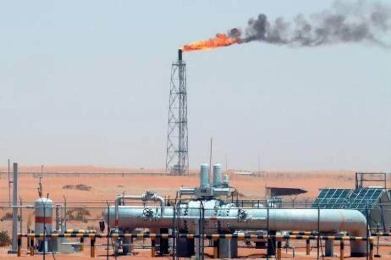 The Khurais oilfield in Saudi Arabia. The kingdom pumped 9.57 million barrels a day in December. EPA / ALI HAIDER