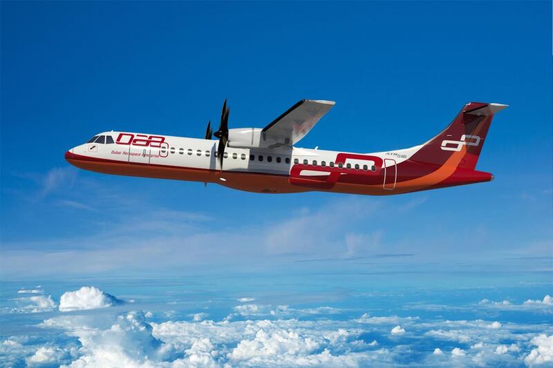 A DAE ATR72-600. The company has acquired Dublin-based AWAS to give it a total mixed fleet of almost 400 planes. Courtesy Dubai Aerospace Enterprise