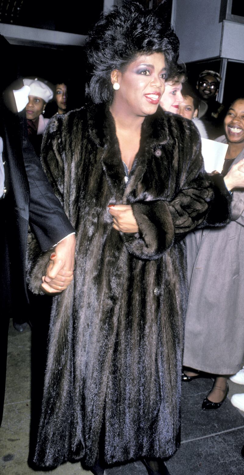 NEW YORK CITY - DECEMBER 8:  Oprah Winfrey attends the premiere of "Native Son" on December 8, 1986 at the Apollo Theater in New York City. (Photo by Ron Galella, Ltd./Ron Galella Collection via Getty Images)